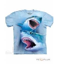 футболка The Mountain Футболка с акулой Great Big White Sharks