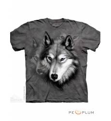футболка The Mountain Футболка с волком Wolf Portrait