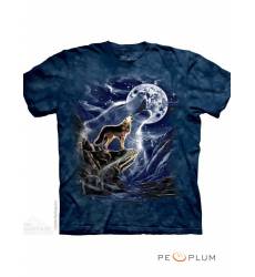 футболка The Mountain Футболка с волком Wolf Spirit Moon