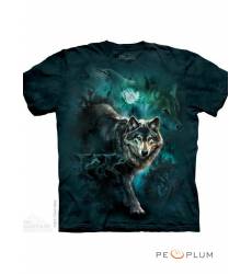 футболка The Mountain Футболка с волком Night Wolves Collage