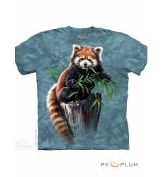 футболка The Mountain Футболка с изображением животных Bamboo Red Panda