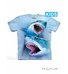 футболка The Mountain Футболка с акулой Great White Sharks Kids