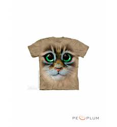футболка The Mountain Футболка с кошкой Big Eyes Kitten Face