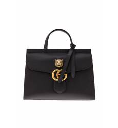 сумка Gucci Кожаная сумка GG Marmont leather top handle bag