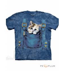 футболка The Mountain Футболка с кошкой Kitty Overalls
