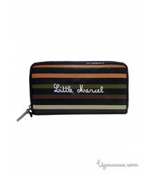 Бумажник Little Marcel, цвет черный, разноцветный, полоска 23656894