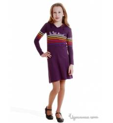 Платье Le Petit Marcel для девочки, цвет сливовый 24426014