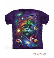 футболка The Mountain Футболка с кошкой Cosmic Cat