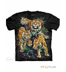 футболка The Mountain Футболка с тигром Bengal Tiger Collage