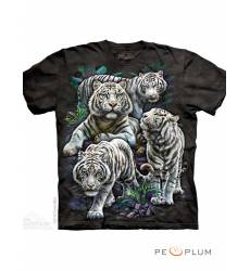 футболка The Mountain Футболка с тигром Majestic White Tigers