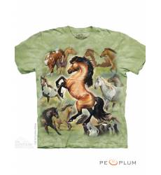 футболка The Mountain Футболка с лошадью Horse Collage