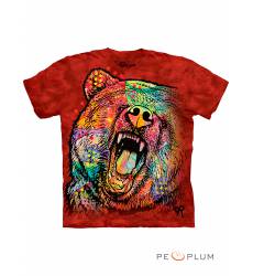 футболка The Mountain Футболка с медведем Russo Grizzly