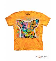 футболка The Mountain Футболка с изображением животных Russo Pig