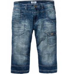 джинсы bonprix Джинсы Regular Fit Straight длиной 3/4, cредний ро