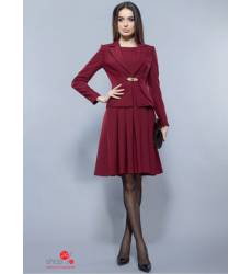 Комплект: жакет и платье BGL, цвет бордовый 30917005