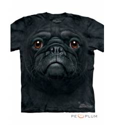 футболка The Mountain Футболка с собакой Black Pug Face