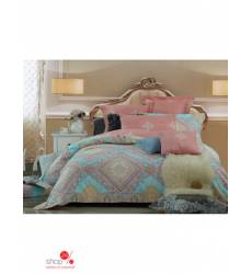 Комплект постельного белья 2-спальный из сатина Seta, цвет голубой, розовый 31588155