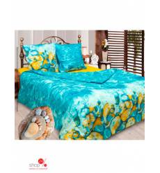 Комплект постельного белья Евро Сова и Жаворонок, цвет бирюзовый 31588193