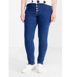 джинсы Lost Ink Plus JEGGING WITH BUTTON FRONT IN LUPIN WASH