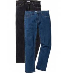 джинсы bonprix Джинсы-стретч Regular Fit Straight (2 шт.), cредни