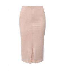 юбка LOST INK. SUZY PINK SUEDE SPLIT FRONT SKIRT