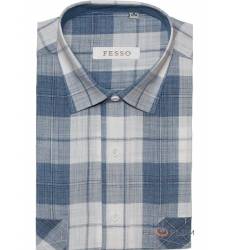 рубашка Fesso Рубашка в клетку с коротким рукавом Сорочка класси