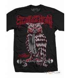 футболка Steadfast Brand Tattoo Art футболка Perched Owl Black
