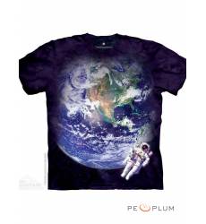 футболка The Mountain Футболка с космическим рисунком Astro Earth