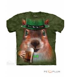 футболка The Mountain Fun-art футболка Big Face Irish Squirrel