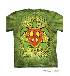 футболка The Mountain Футболка в этнической тематике Rasta Peace Turtle