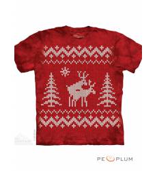 футболка The Mountain Рождественская футболка Reindeer Style