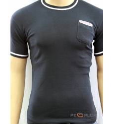 футболка Glacier Однотонная футболка Стрейч с карманом антрацит