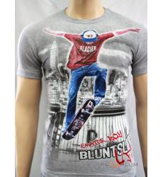 футболка Glacier Футболка в урбан-стиле Блант слайд стрейч серая м