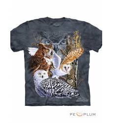 футболка The Mountain Футболка с изображением птиц Find 11 Owls