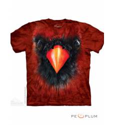 футболка The Mountain Футболка с изображением птиц Cardinal Face