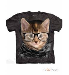футболка The Mountain Футболка с кошкой Hipster Kitten