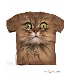 футболка The Mountain Футболка с кошкой Big Face Brown Cat