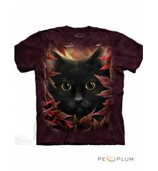футболка The Mountain Футболка с кошкой Autumn Cat