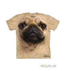 футболка The Mountain Футболка с собакой Pug Face