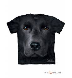 футболка The Mountain Футболка с собакой Black Lab Face