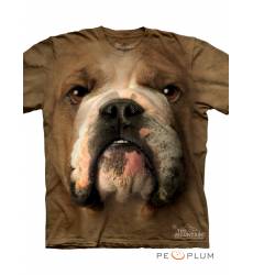 футболка The Mountain Футболка с собакой Bulldog Face