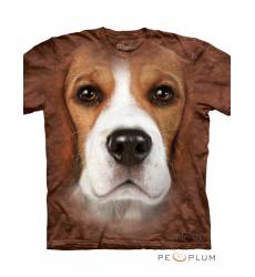 футболка The Mountain Футболка с собакой Beagle Face