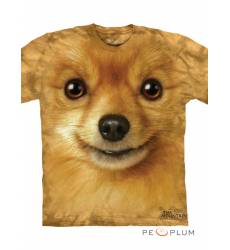 футболка The Mountain Футболка с собакой Pomeranian Face