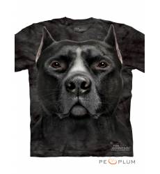 футболка The Mountain Футболка с собакой Black Pitbull Head