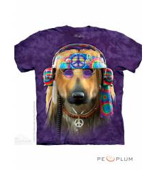 футболка The Mountain Футболка с собакой Groovy Dog