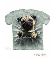 футболка The Mountain Футболка с собакой Pug Breakthru