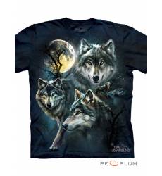 футболка The Mountain Футболка с волком Moon Wolves Collage