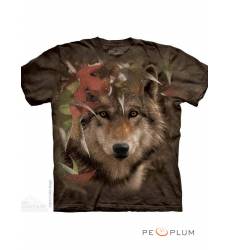 футболка The Mountain Футболка с волком Autumn Encounter