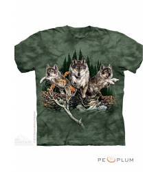 футболка The Mountain Футболка с волком Find 12 Wolves