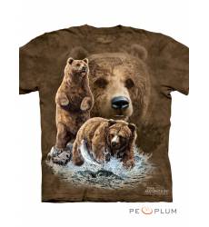 футболка The Mountain Футболка с медведем Find 10 Brown Bears
